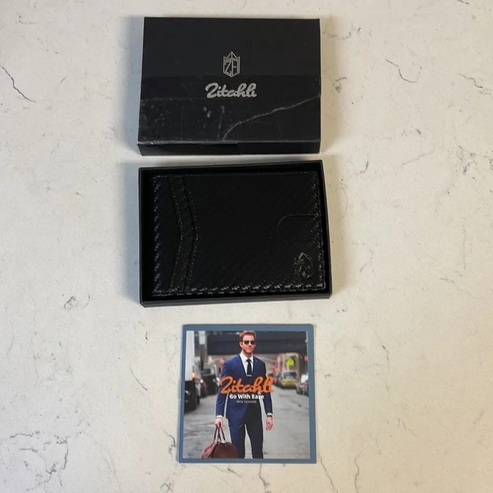 Zitahi Nova Men Wallet Slim Wallet for Men 12 Card Holder Money Clip RFID Bifold